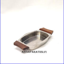 Vintage tanskalainen moderni MCH ruostumattomasta ter�ksest� valmistettu tarjoiluasti, halkaisija,n. 17 cm, X. n.9,5 cm , 0kpl, ( Tuote nro 146TA)