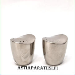 Vintage Made in Sweden Stainless Salt and Pepper Shakers, 25�/pari,( Tuote nro 150TA)