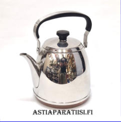 Norjalainen vesipannu, Kuparipohja, ruostumaton ter�s, 45�,( Tuote nro 153TA)