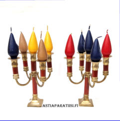 Messinkinen kynttil�njalka,Korkeus,n.22 cm, halkaisija 15 cm,2 kpl, 45�/kpl,( Tuote nro 209TA)