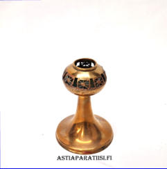 Turun Hopea pitsi kynttil�njalka.Design:Pentti Sarpaneva,Korkeus,n.10 cm, halkaisija 7 cm,5 kpl, 20�/kpl,( Tuote nro 211TA)