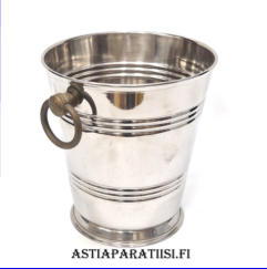 Viininj��hdytin, ruostumaton ter�s,Korkeus,n.23cm, halkaisija 21 cm,1 kpl, 30�/kpl,( Tuote nro 188TA)
