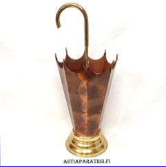 SATEVARJOTELINE, kuparia ja messinki�.Korkeus,n.60cm, halkaisija 29 cm,1 kpl, 180�/kpl,( Tuote nro 215TA)