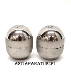 Steel Life, sirottimet made in Finland,stainless steel, Korkeus,n.6 cm, halkaisija 6 cm,1 pari, 30�/pari,( Tuote nro 220TA)