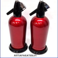 Vintage sodakone 1960-luvun, (Sparklets soodasifoni),Korkeus,n.29,5cm, halkaisija 11cm,2 kpl, 30�/kpl,( Tuote nro 222TA)