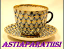 LOMONOSOV,Russian Porcelain Cobalt Net Trio caffee Cups and Saucer,12kpl,30�/kpl