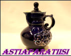 Russian Carafe by the Imperial Porcelain Factory (former Lomonosov), Handpainted Decanter, Cobalt Blue Pitcher, Grapes, Russia,1kpl,85�