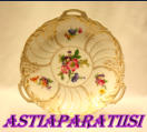 Antique German Porcelain Bavaria Germany roses Cake Plate,tarjoiluvati, n. 24,5cm x 4,5cm, 1kpl, 55�