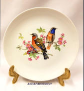 Lintuaiheinen sein�lautanen, KAISER, W.Germany, halkaisija n.19,5 cm,1kpl, 25�/kpl
