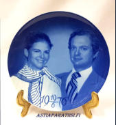 BR�LLOPS TALLRIK ROYAL HEIDELBERG 19 - 6 - 1976,halkaisija n.20 cm,1kpl, 35�/kpl