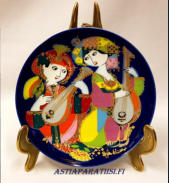 Rosenthal Wandteller Orientalische Nachtmusik Motiv 2,halkaisija n.15,3 cm,1kpl, 35�/kpl