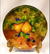 Winterling, saksalainen sein�lautanen, P��ryn�, A.T. Heritage, R�slau, Bavaria,halkaisija n.20 cm,1kpl, 35�/kpl