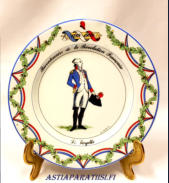 Apilco Bicentenaire de la R�volution Francaise, La Fayette,halkaisija n.19,5 cm,1kpl, 40�/kpl