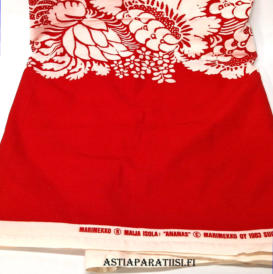 MARIMEKKO,  verho�Ananas�,Design:Maija Isola 1963-luku,mitat ,n.230 X 155 cm, 1 kpl,65� (Tuote nro / Item 121VE)